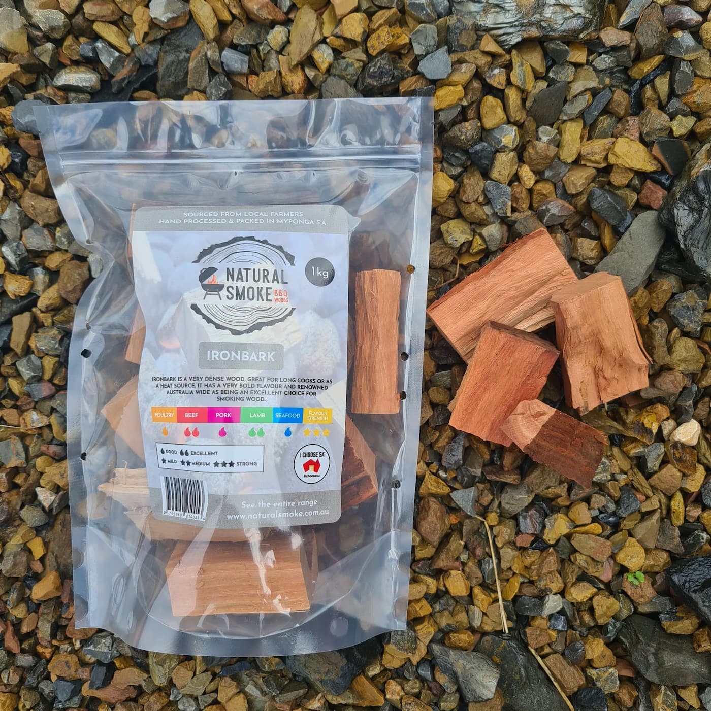 Natural Smoke BBQ Woods - 1kg