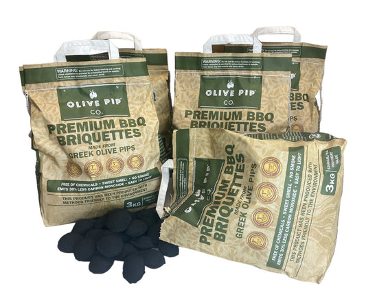 Olive Pip Co. Premium BBQ Briquettes - 8kg